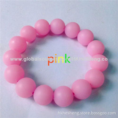2014 Characteristic Charming Silicone Teething Beads, Food-grade and BPA-free